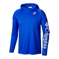 Columbia Tampa Bay Lightning Terminal Tackle Omni-Shade Raglan Pullover Hoodie