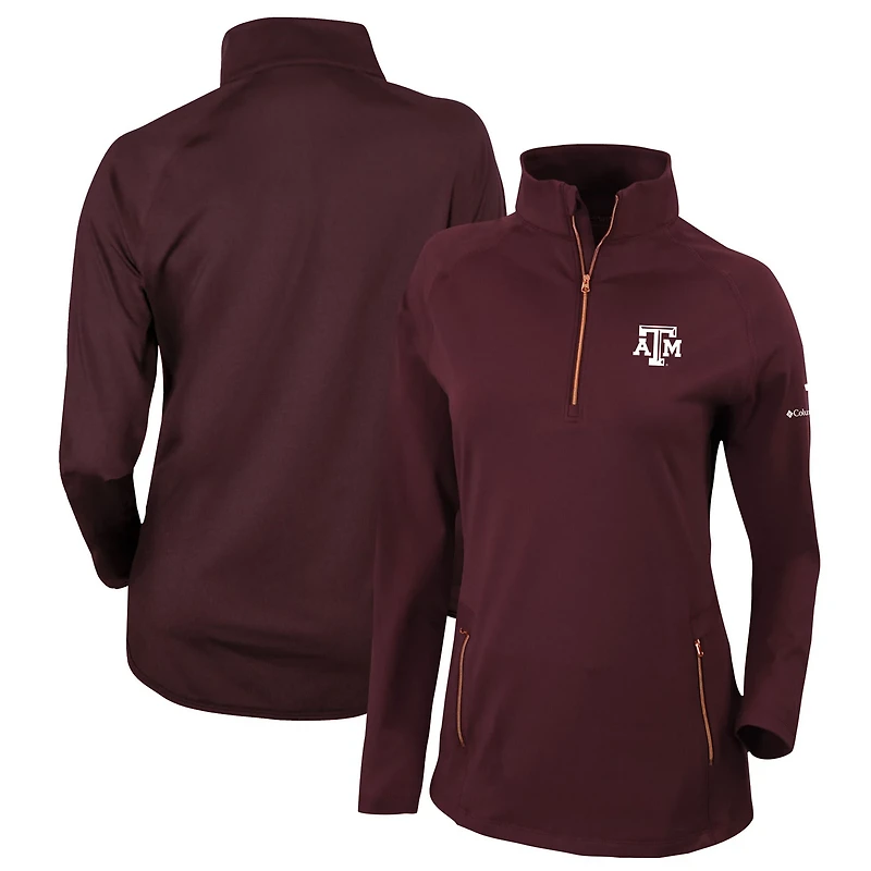 Columbia Texas AM Aggies Outward Nine Quarter-Zip Pullover Top