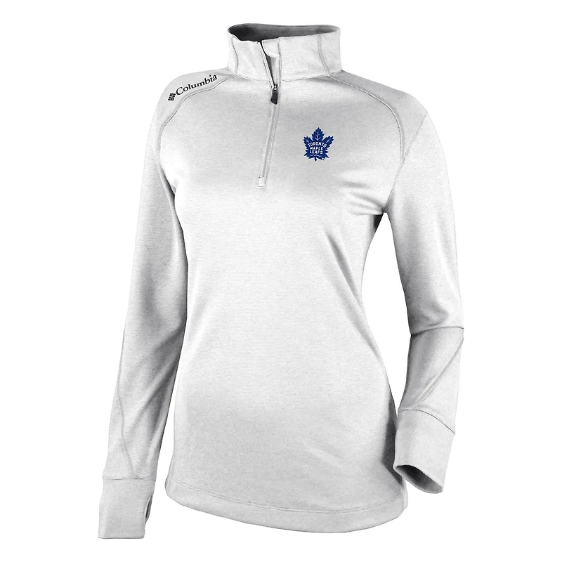 Columbia Toronto Maple Leafs Omni-Wick Shotgun 20 Quarter-Zip Pullover Top