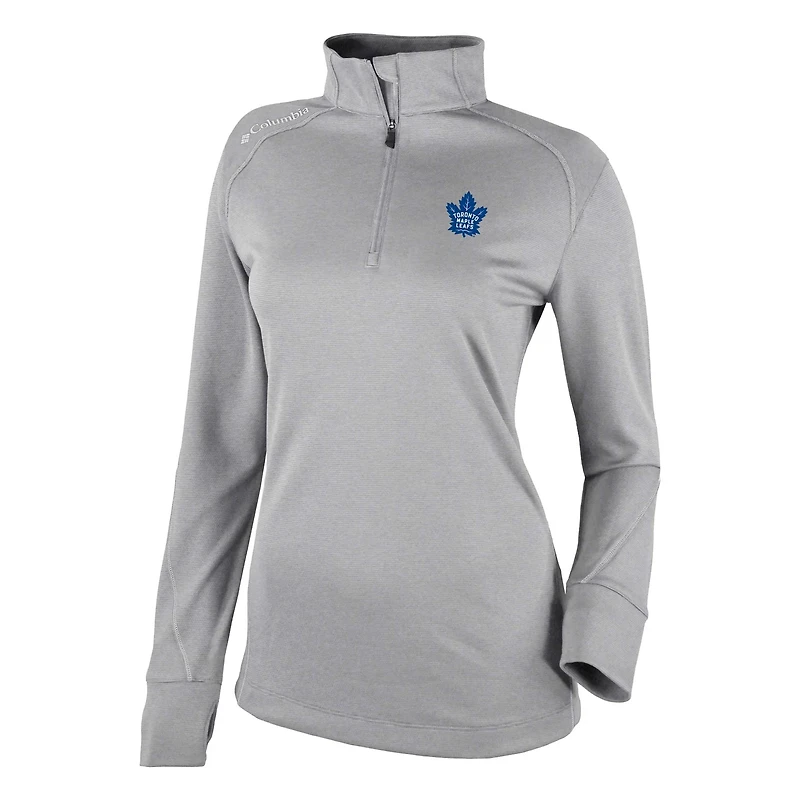 Columbia Toronto Maple Leafs Shotgun Omni-Wick 20 Raglan Quarter-Zip Top