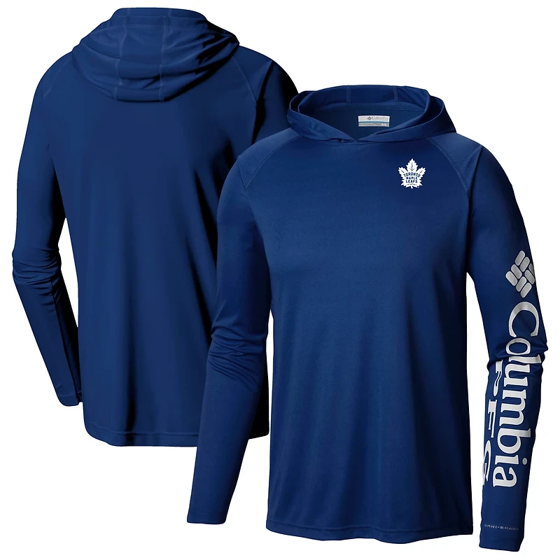 Columbia Toronto Maple Leafs Terminal Tackle Omni-Shade Raglan Pullover Hoodie