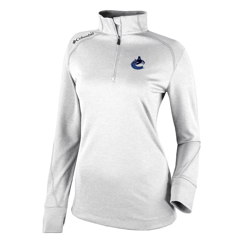 Columbia Vancouver Canucks Omni-Wick Shotgun 20 Quarter-Zip Pullover Top