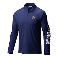 Columbia Vancouver Canucks Terminal Tackle Omni-Wick Raglan Quarter-Zip Top