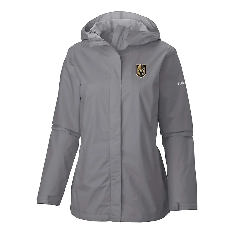 Columbia Vegas Golden Knights Arcadia Omni-Tech Full-Zip Hooded Rain Jacket