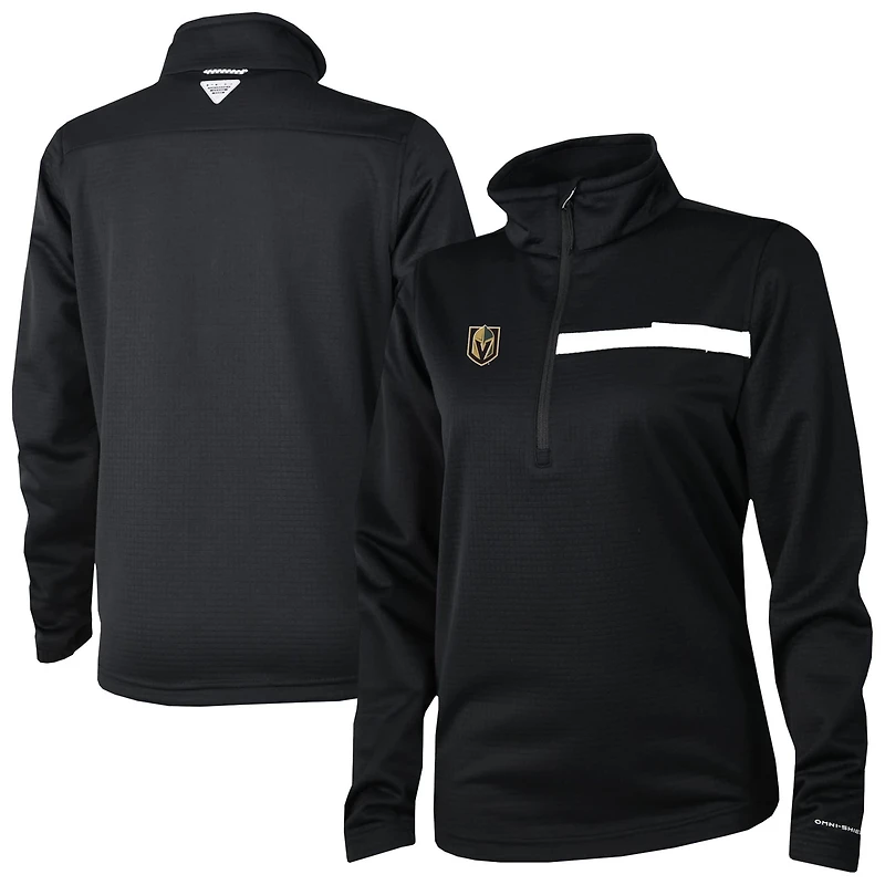 Columbia Vegas Golden Knights Skiff Guide Fleece Omni-Shade Quarter-Zip Jacket