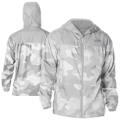 Columbia Washington Capitals Camo Flash Challenger Omni-Shade Full-Zip Hoodie Windbreaker Jacket