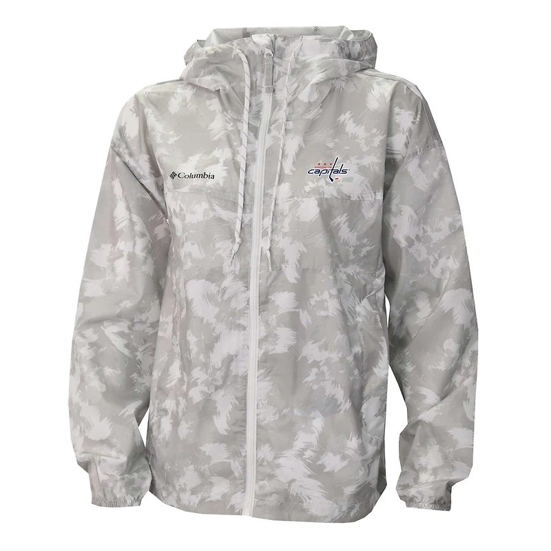 Columbia Washington Capitals Flash Challenger Omni-Shade Full-Zip Windbreaker Jacket