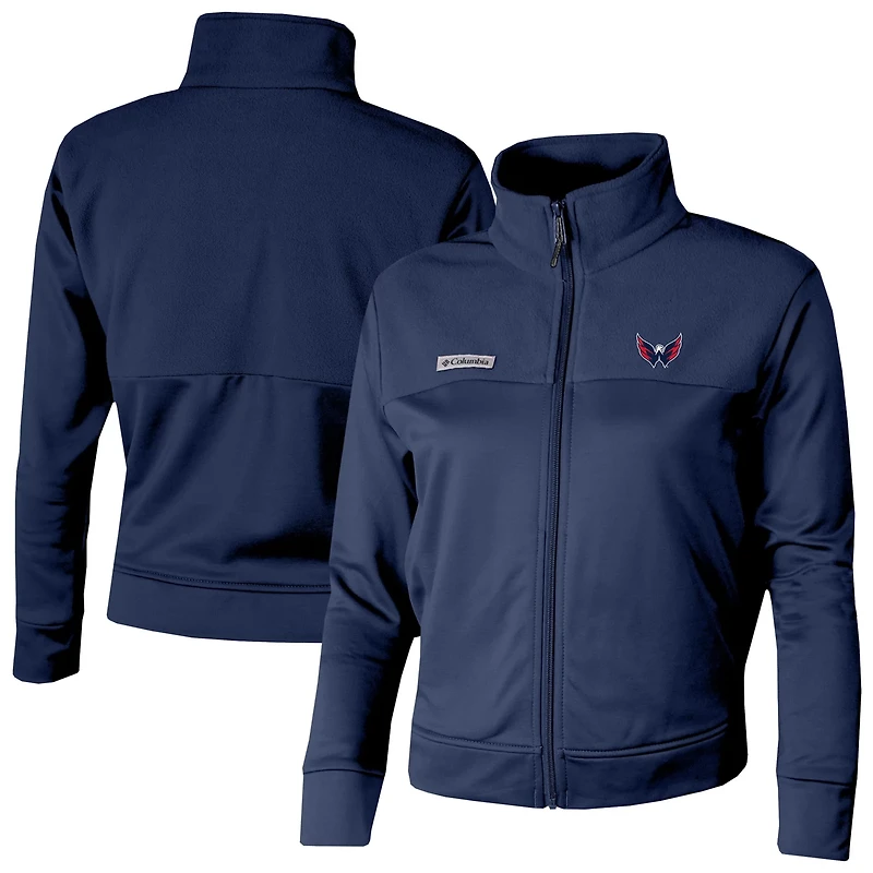 Columbia Washington Capitals Omni-Wick Cropped River Fleece Full-Zip Jacket
