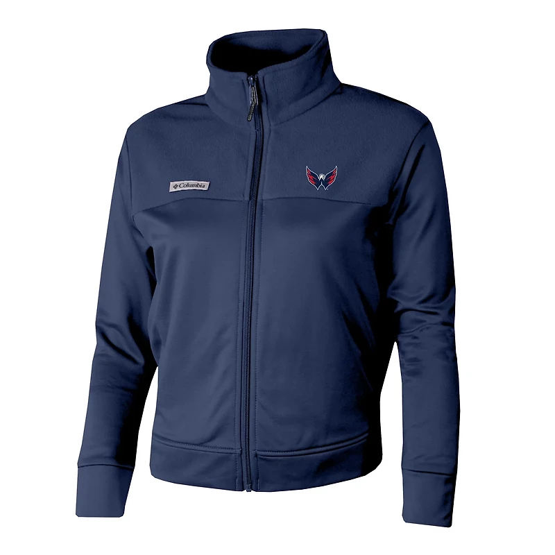 Columbia Washington Capitals Omni-Wick Cropped River Fleece Full-Zip Jacket