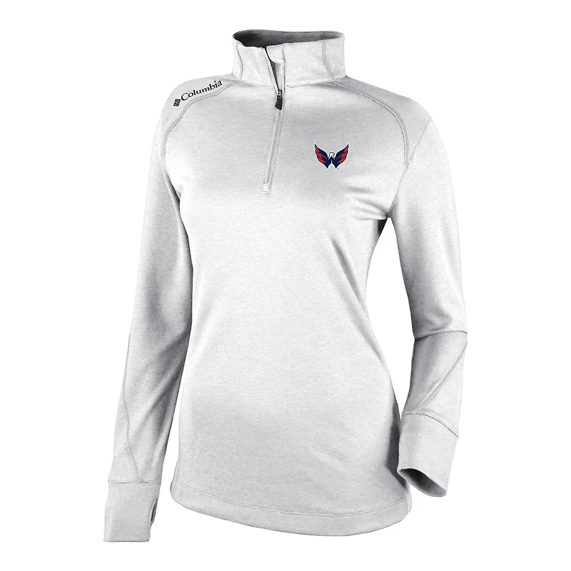 Columbia Washington Capitals Shotgun Omni-Wick 20 Raglan Quarter-Zip Top