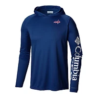 Columbia Washington Capitals Terminal Tackle Omni-Shade Raglan Pullover Hoodie