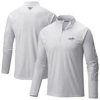 Columbia Washington Capitals Terminal Tackle Omni-Wick Raglan Quarter-Zip Top