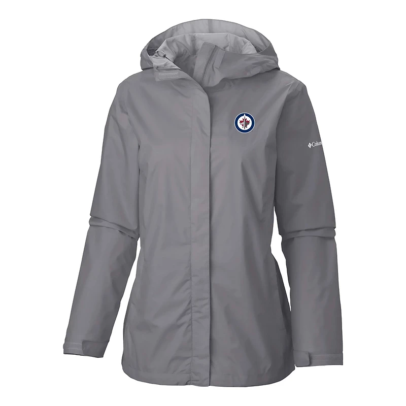 Columbia Winnipeg Jets Arcadia Omni-Tech Full-Zip Hooded Rain Jacket