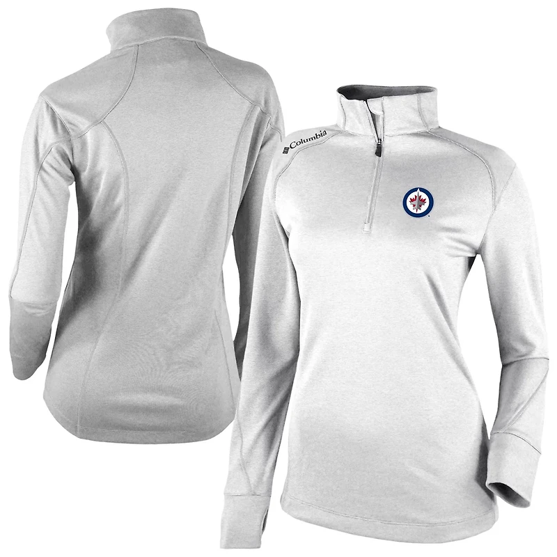 Columbia Winnipeg Jets Omni-Wick Shotgun 20 Quarter-Zip Pullover Top