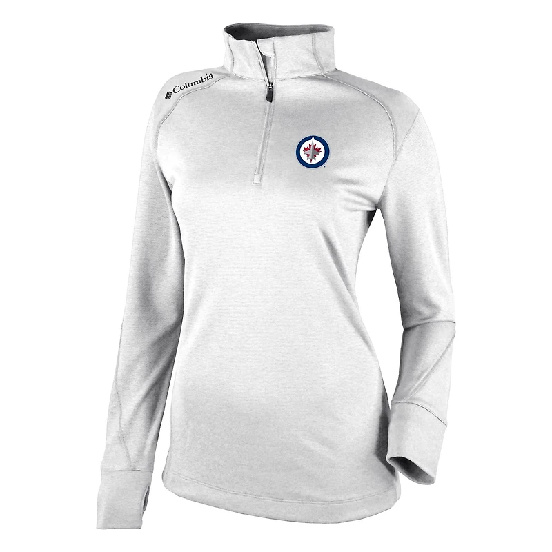 Columbia Winnipeg Jets Omni-Wick Shotgun 20 Quarter-Zip Pullover Top