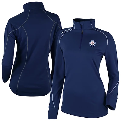 Columbia Winnipeg Jets Shotgun Omni-Wick 20 Raglan Quarter-Zip Top