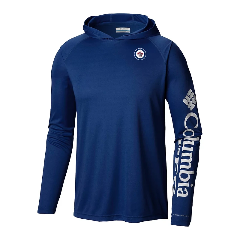 Columbia Winnipeg Jets Terminal Tackle Omni-Shade Raglan Pullover Hoodie