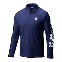 Columbia Winnipeg Jets Terminal Tackle Omni-Wick Raglan Quarter-Zip Top
