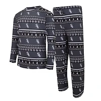 Concepts Sport Chicago White Sox Knit Ugly Sweater Long Sleeve Top  Pants Set