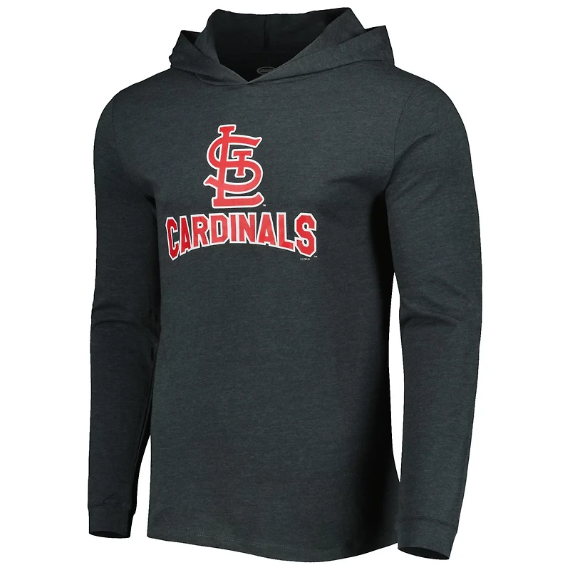 Concepts Sport Heather Charcoal St Louis Cardinals Meter Pullover Hoodie  Joggers Set