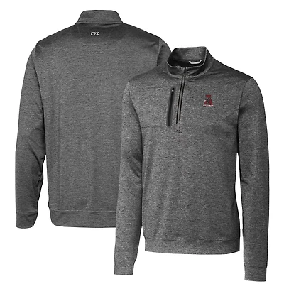 Cutter  Buck Alabama Tide Heathered Vault Stealth Quarter-Zip Pullover Top