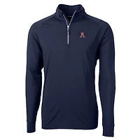 Cutter  Buck Auburn Tigers Adapt Eco Knit Stretch Recycled Quarter-Zip Pullover Top