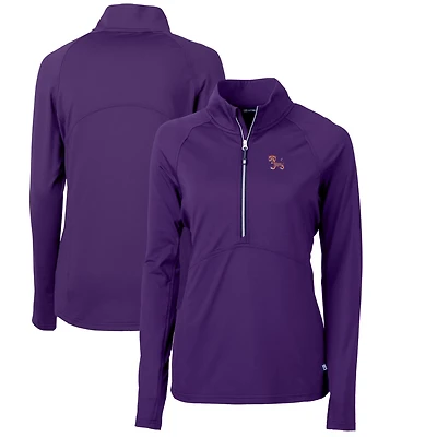 Cutter  Buck Clemson Tigers Adapt Eco Knit Stretch Recycled Half-Zip Pullover Top