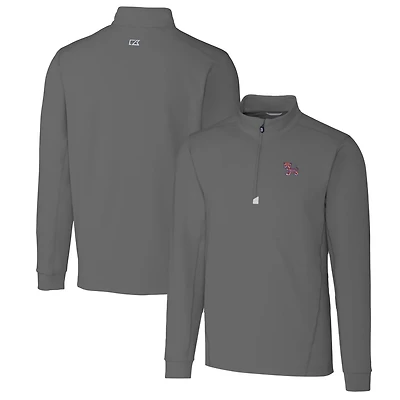 Cutter Buck Clemson Tigers Traverse Stretch Quarter Zip-Pullover Top