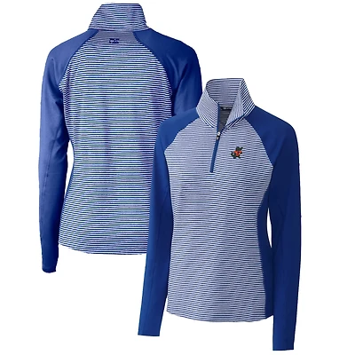 Cutter Buck Florida Gators Forge Tonal Stripe Stretch Half-Zip Pullover Top