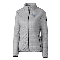 Cutter  Buck Heather North Carolina Tar Heels Rainier Eco Insulated Puffer Full-Zip Jacket