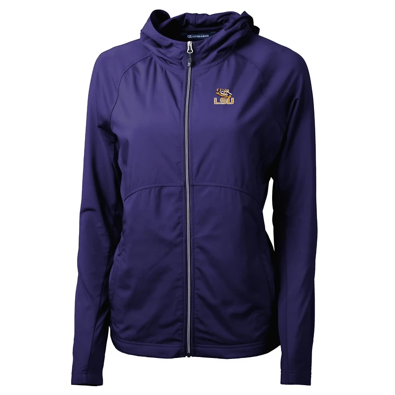 Cutter Buck LSU Tigers Adapt Eco Knit Full-Zip Hoodie