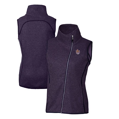 Cutter  Buck LSU Tigers Mainsail Sweater-Knit Full-Zip Vest