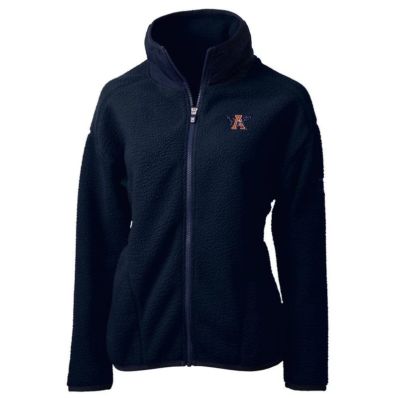 Cutter Buck /Navy Auburn Tigers Cascade Eco Sherpa Full-Zip Fleece Jacket