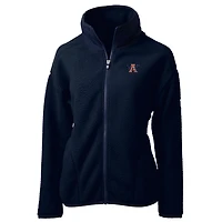 Cutter  Buck /Navy Auburn Tigers Cascade Eco Sherpa Full-Zip Fleece Jacket