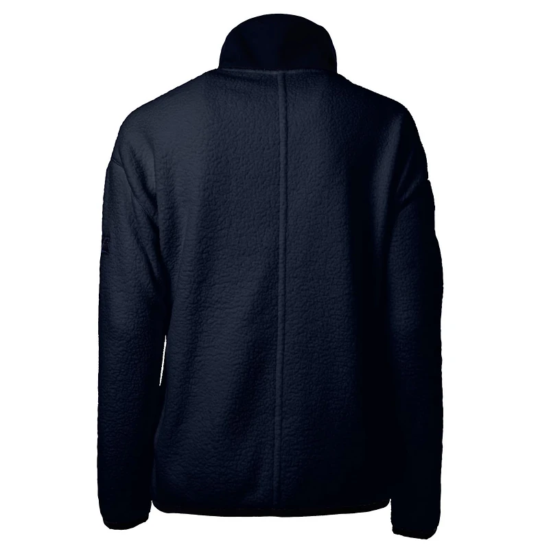 Cutter Buck /Navy Auburn Tigers Cascade Eco Sherpa Full-Zip Fleece Jacket