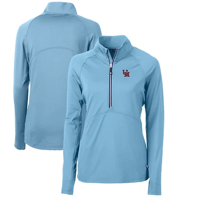 Cutter  Buck Ole Miss Rebels Adapt Eco Knit Stretch Recycled Half-Zip Pullover Top