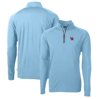 Cutter  Buck Ole Miss Rebels Adapt Eco Knit Stretch Recycled Quarter-Zip Pullover Top
