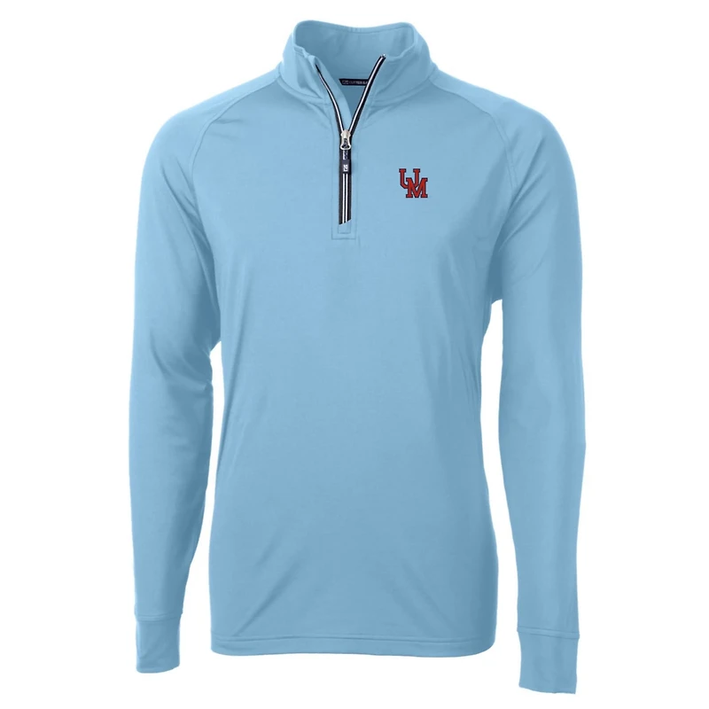 Cutter  Buck Ole Miss Rebels Adapt Eco Knit Stretch Recycled Quarter-Zip Pullover Top