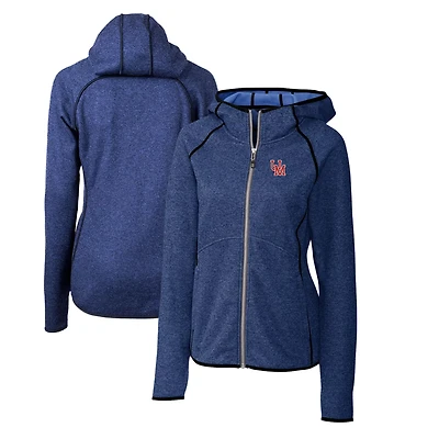 Cutter  Buck Ole Miss Rebels Mainsail Sweater-Knit Full-Zip Hoodie