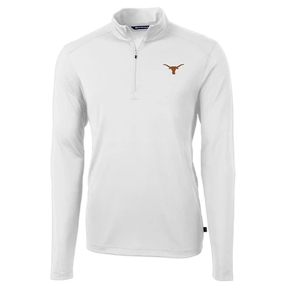 Cutter  Buck Texas Longhorns Virtue Eco Pique Recycled Quarter-Zip Jacket