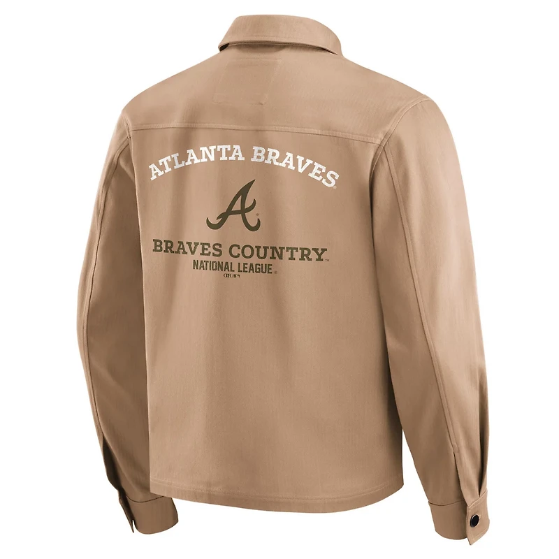 Darius Rucker Collection by Fanatics Atlanta Braves Distressed Washed Full-Zip Jacket