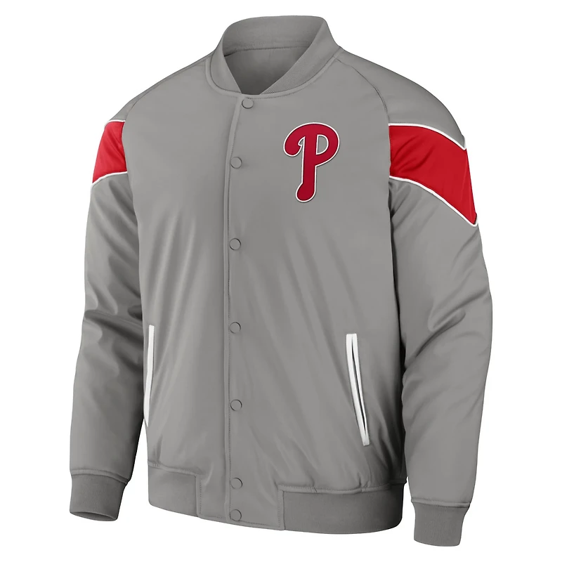 Darius Rucker Collection by Fanatics Philadelphia Phillies Baseball Raglan Full-Snap Jacket