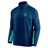 Deep Sea Seattle Kraken Authentic Pro Locker Room Rinkside Full-Zip Jacket