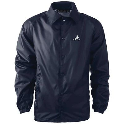 Dunbrooke Atlanta Braves Coach's Raglan Full-Snap Windbreaker Jacket