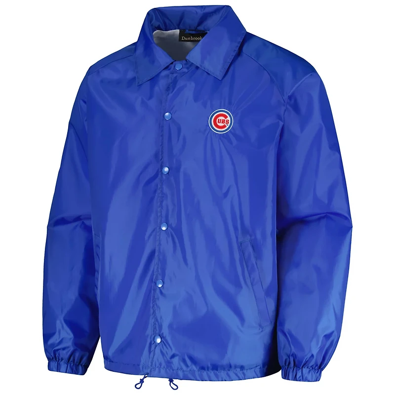 Dunbrooke Chicago Cubs Coach's Raglan Full-Snap Windbreaker Jacket