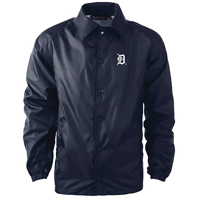 Dunbrooke Detroit Tigers Coach's Raglan Full-Snap Windbreaker Jacket