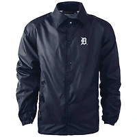 Dunbrooke Detroit Tigers Coach's Raglan Full-Snap Windbreaker Jacket