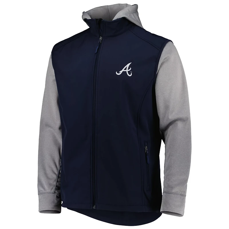 Dunbrooke Heather Gray Atlanta Braves Alpha Full-Zip Jacket