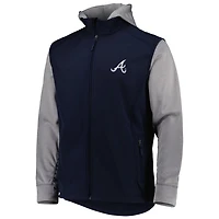 Dunbrooke Heather Gray Atlanta Braves Alpha Full-Zip Jacket