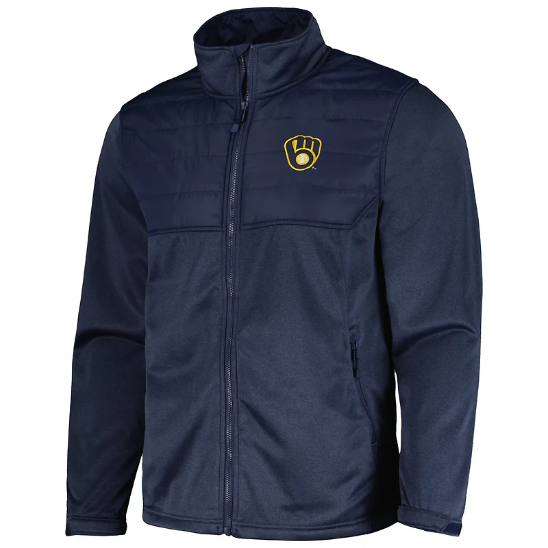 Dunbrooke Heather Milwaukee Brewers Explorer Full-Zip Jacket